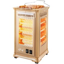 DEKTON 전기 오방 난로 히터 스토브 난방기 캠핑 가정용 바베큐, 화이트