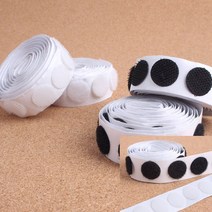 벨크로테이프 접착벨크로 72P 원형 롤테잎 찍찍이, 흰색