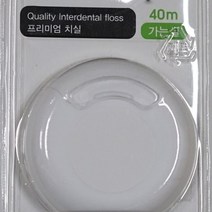 왁스잔량이 남지않아 위생적인 치실 40M 민트 가는실, 없음
