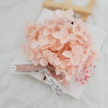 프리저브드플라워 수국 미니꽃다발 액자 납골당꽃다발 쁘띠꽃다발 인테리어소품, 블루수국