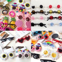 작은알 선글라스 인싸 파티안경 레옹 재미있는 웃긴 눈알가리개, 1개, 13_똘똘한 토깽이