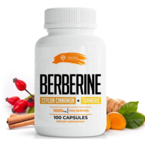 시룬 베르베린 베리베린 100정 Berberine 시나몬 추출물 터메릭 투메릭 튜메릭, 1개, 100개