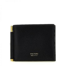 TOM FORD 톰포드 페블 레더 로고 머니클립
