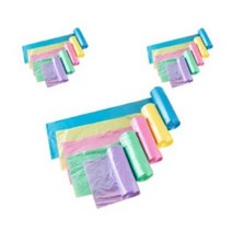 민스리빙 연속 봉투 다용도 봉지롤 5종 세트 (랜덤컬러 100매), 6세트