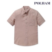 [폴햄] 남성 린넨 코튼 혼방 반팔 셔츠_PHB2WC1802