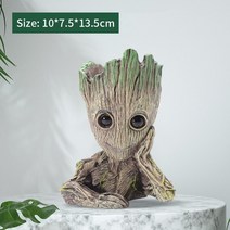 어항수족관 장식 산호사 쉼터 은신처 인공수초 탱크 조경 공예 미니 groot 귀여운 모델 장난감 화분, 6