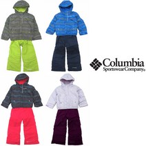 컬럼비아키즈 옴니히트 스키복 세트 블루 부가부 재킷 립 팬츠 유아 보온 아우터 Buga Jacket Bib Set