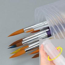 플라스틱 원형 붓통 홍대미술용품 그림도구