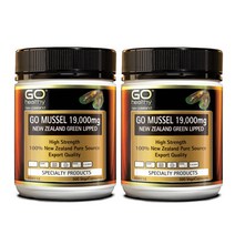 고헬씨 뉴질랜드 초록입홍합 그린머슬 고함량 19000mg 300캡슐 2개, 1개