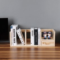 삼나무 원목 책꽂이 600 싱글서랍형, 단품