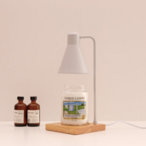 아트박스/세레스홈 디어 캔들 워머_우드 [단품+양키캔들], 그레이/바하바브리즈