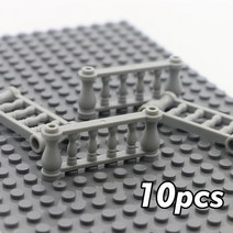 산업용 사다리 도시 친구 집 MOC 부품 울타리 계단 사다리 게이트 빌딩 블록 도어 창 인물 성 정원 벽돌 장, 29 10 grey traditional