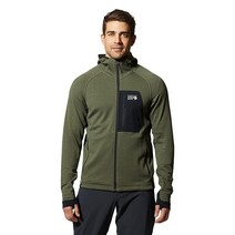 Mountain Hardwear 남성용 표준 폴라텍 파워 그리드 풀 지퍼 후드 스테이트 오렌지 S 마운틴하드웨어, Surplus Green Heather