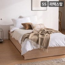 삼익가구 스탠다드 빅서랍 2단 수납침대라텍스탑 7존 독립스프링 매트리스-슈퍼싱글, 아이보리워시