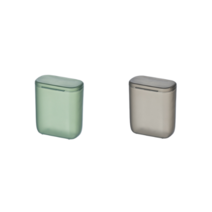 리빙쉘 휴대용 어댑터 이어폰 보관함 보관통 보관케이스, 그레이+그린