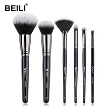 메이크업브러쉬 브러쉬세트 파우더브러쉬BEILI 럭셔리 블랙 프로페셔널 메이크업 브러쉬 세트 빅 파우더, 한개옵션1, 14 BX-N6