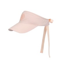 플레이부 NEW 리본 탈부착 썬캡 썬바이저 여성 골프 모자 (피치 핑크)