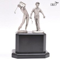 - 주석 미니골프 2P 트로피 골프트로피 감사패, One Color