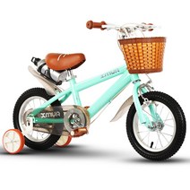 초등자전거 4살자전거 어린이 보조바퀴 5세 4세 아동, 16인치 프린세스 파우더  타이런트 휠  물병