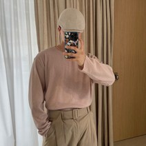 남자 데미지 가오리 오버핏 날라리 비침없는 니트 6color