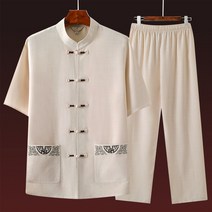 곤룡포 티셔츠 여름 남성 개량 생활 한복 한산 모시 옷 삼베옷