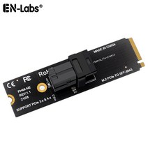 MiniSAS SFF8643-NVMe PCIe 4.0 카드 U.2 SFF-8639 NVMe SSDM.2 M-키-SFF-8634 어댑터 확장