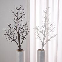 85cm트위그 인조나무 인테리어 가지장식 조화 크리스마스트리, 화이트