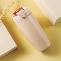 대용량 원터치 빨대 텀블러 316 스테인리스 메트로 드라이브 투썸텀블러, 카키, 500ml