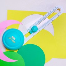 콤파스 커터기 재단 원형 칼 커팅기 다꾸 사무 문구 커터 모양펀치, 콤파스1개