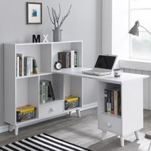 K2065 코지 h형 책상세트 1200 서재책상, 아카시아