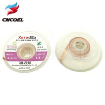 1Pcs 2.0mm/3.0mm 1.5M Desolder 브레이드 솔더 리무버 Wick Low 잔류 물 비 세척 주석 스트립 리드 코드, 01 2.0mm