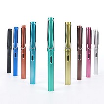 고급 스틸 만년필 잉크 볼펜 알루미늄 손글씨 펜 9종 4586EA, 쿠팡49샵 본상품선택, 쿠팡49샵 6-스틸만년필-브라운, 쿠팡49샵 본상품선택
