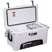 허스키 견인 BDC75 BigDog 롤링 75 Qt 96캔 흰색 하드 음료 쿨러 보유