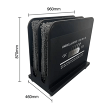 극세사 우산털이 빗물 업소용 제수기 관공서 건조기 물기 지하철 탈수 제거기, 더블 블랙 대형 960 460 870mm