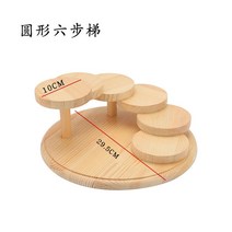 원목 일식 계단 스시 플레이트 도마 초밥 나무 접시, 라운드 6 단 사다리