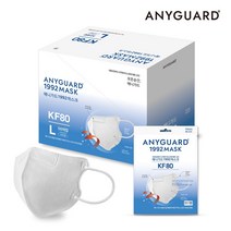 새부리형 KF80 애니가드 황사마스크 50매 개별포장, KF80새부리대형 50매