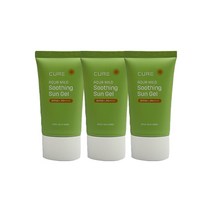 김정문알로에 큐어 아쿠아 마일드 수딩 선 젤 50ml(SPF50+) 3개, 50ml