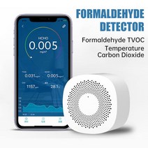 스마트 공기 품질 모니터 새로운 홈 포름 알데히드 CO2 미터 센서 테스터 탄소 TVOC HCHO 블루투스 분석기 이산화 감지기