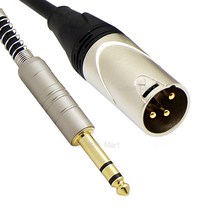 케이블마트 MACK HA26 ST5.5(6.3) TRS/숫 - 캐논 XLR (숫) 오디오 앰프 스피커 반주기 믹서 스피커 밸런스 케이블 음향 연결선, 5M, HA26 ST5.5-캐논