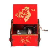 오르골 주문 제작 보석함 자장가 딸생일선물 캐리비안의 해적이 조각한 도매 오리지널 나무, 분홍