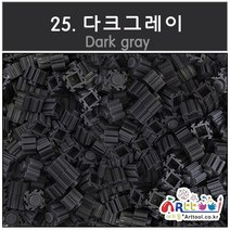 아트툴 툭툭 디폼블럭 10mm 300EA 벌크 27칼라 (나노블럭) 오른쪽방향, 26_다크그레이