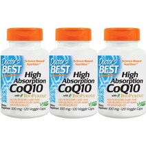 닥터스베스트 하이 앱솔션 CoQ10 100mg 베지 캡, 120개입, 3개
