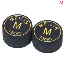 2pcs 14mm Japanese Cue Tip Quality Pool Billiard Pigskin 9 Layers Snooker SS S M H Accessories, [02] M