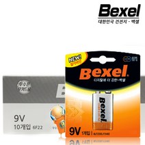 (주)SM벡셀 알카라인 9V 건전지 (6F22) 카드형(벡셀정품), 4알