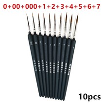 아크릴 물감 브러시 세트 고품질 나일론 헤어 우드 블랙 핸들 수채화 오일 브러시 페인팅, i