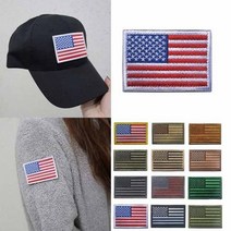 고급 성조기 밸크로 자수 패치 (택 1) 밸크로자수패치 밸크로패치 국기패치 성조기패치 고급와펜패치