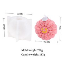 밀랍왁스 천연밀랍왁스 야화 러브 로즈 볼 양초 실리콘 몰드 레인보우 초콜릿 케이크 플라워 하트 비누 발, 02 NO2 only mold