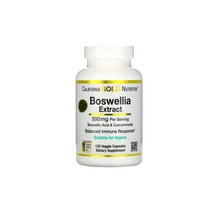 California Gold Nutrition 보스웰리아 Boswellia Extract Plus Turmeric Extract 250mg 120정 Veggie Capsules