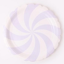 파티해 롤리팝 파티접시 23cm (6입), 라벤더