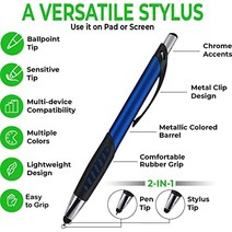 스타일러스 펜 미국 2 in 1 정전식-634147, 10팩, 밝은